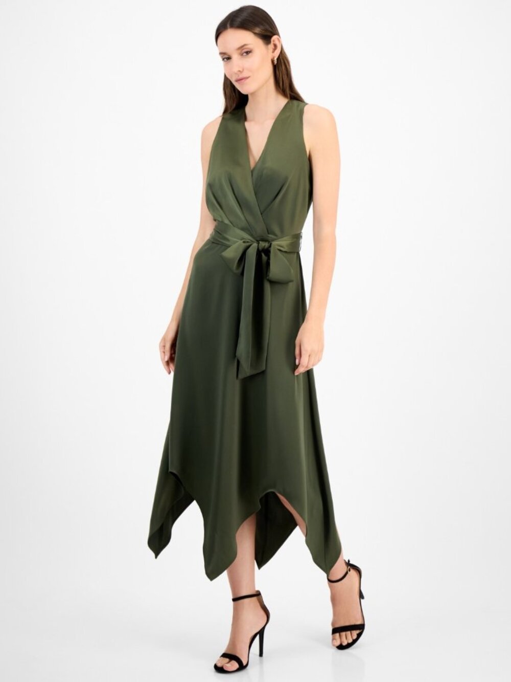 Anne Klein Montreal Satin MIDI Dress